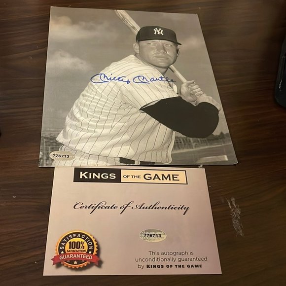 - Mickey mantle autographed photo - Picture 1 of 1